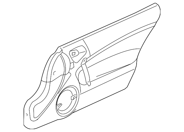 XC871XRAC Деталь DOOR TRIM PANEL, LEFT