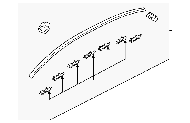 87220-B1000 Деталь ROOF MOLDING, RIGHT