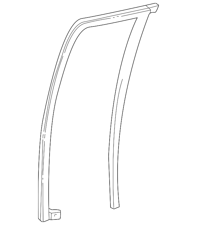 YL1Z7825766AB Деталь RUN CHANNEL, RIGHT