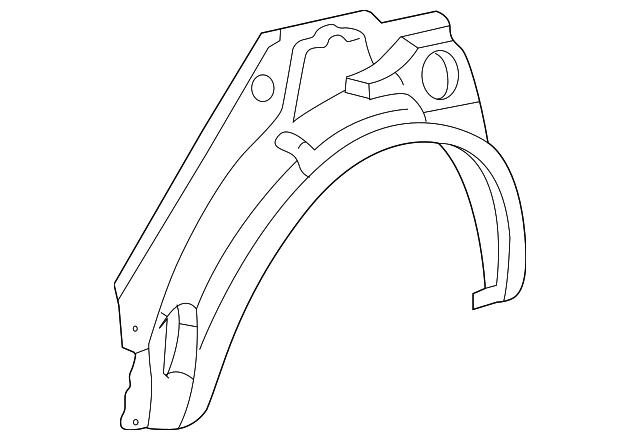 61632-02030 Деталь OUTER WHEELHOUSE, LEFT