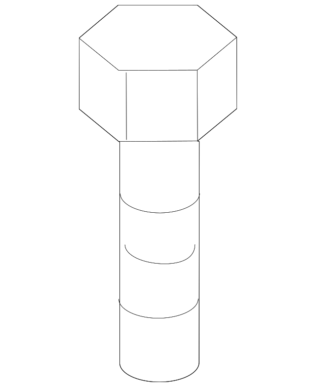94500353 Деталь LOWER BALL JOINT BOLT, LEFT