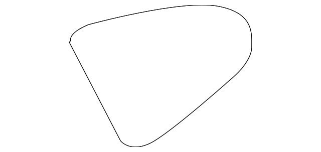 5191237AC Деталь QUARTER GLASS, LEFT