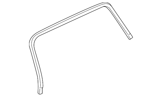 5074160AG Деталь GLASS W'STRIP, RIGHT