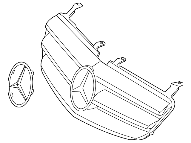 251-880-03-83-9776 Деталь GRILLE ASSY