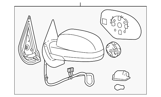 25775835 Деталь MIRROR ASSY, RIGHT