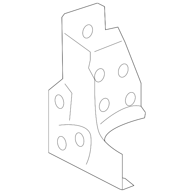 53803-12060 Деталь FRONT PANEL EXTENSION, RIGHT