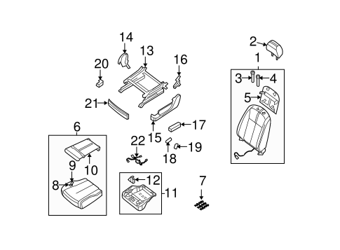Altima FRONT SEAT COMPONENTS 2