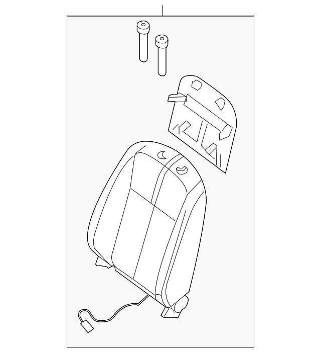 87650-ZN28C Деталь SEAT BACK ASSY