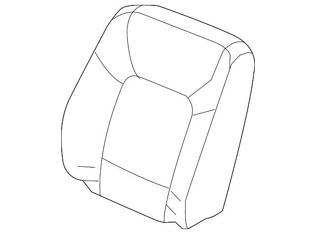 81121-TG7-A01ZC Деталь COVER, R. FR. SEAT-BACK TRIM *NH836L* (W