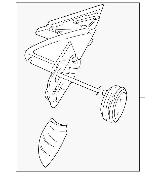 3B1-857-508-H-01C Деталь MIRROR ASSY, RIGHT