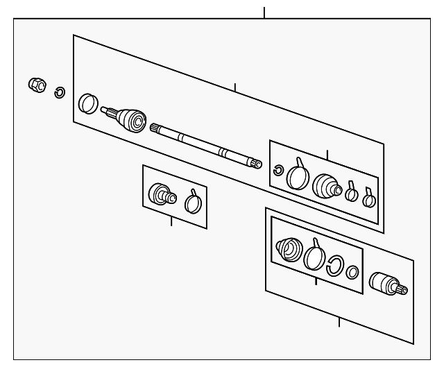 49500-38442 Деталь AXLE ASSY