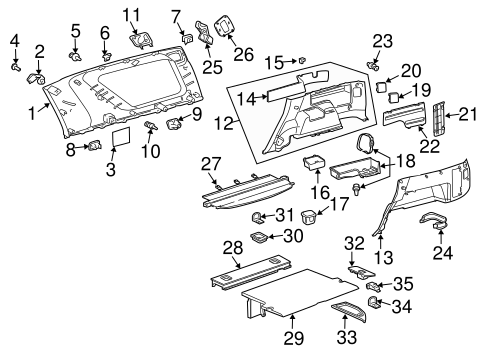 4Runner INTERIOR TRIM - QUARTER PANELS 2