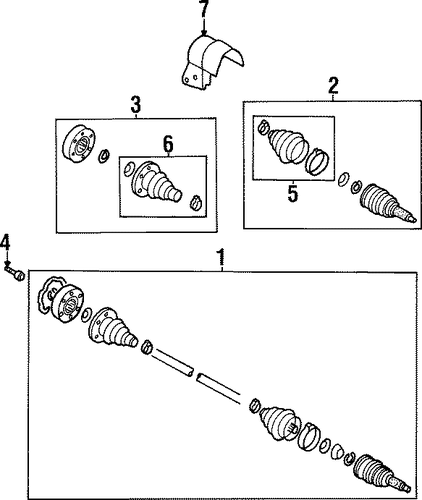Cabrio AXLE SHAFT