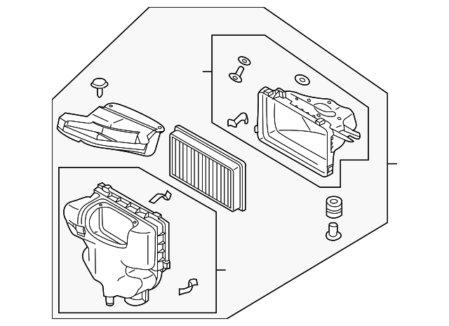 16500CG00A Деталь AIR CLEANER ASSY