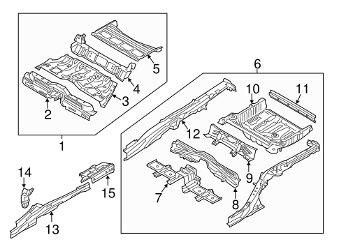 Genesis REAR FLOOR & RAILS