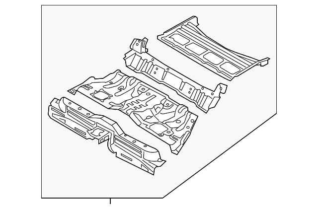 65510-B1000 Деталь CENTER FLOOR PAN