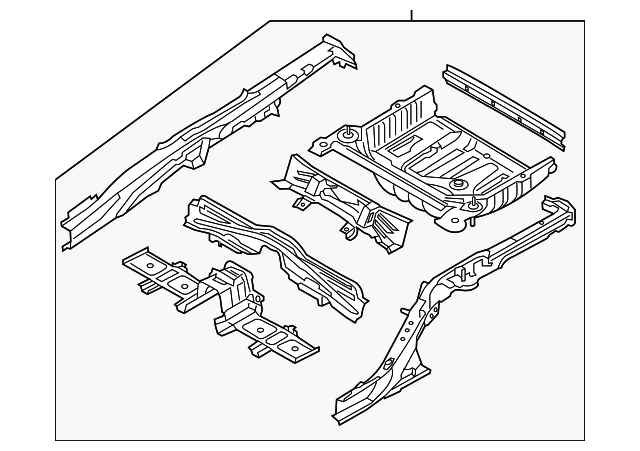 65700-B1100 Деталь CROSSMEMBER ASSY