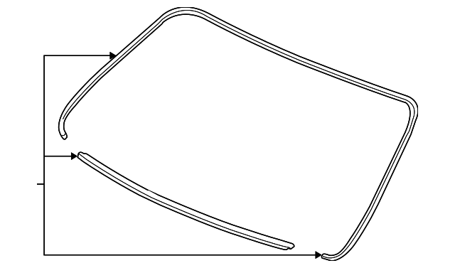 04733-SEP-000 Деталь RUBBER SET, RR. WINDSHIELD DAM