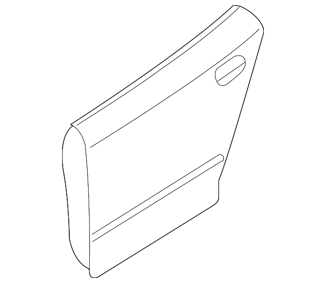 8E0-833-051 Деталь DOOR SHELL, LEFT