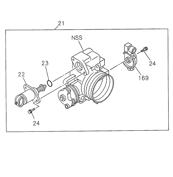 ENGINE/THROTTLE BODY for 1998 Acura SLX #1
