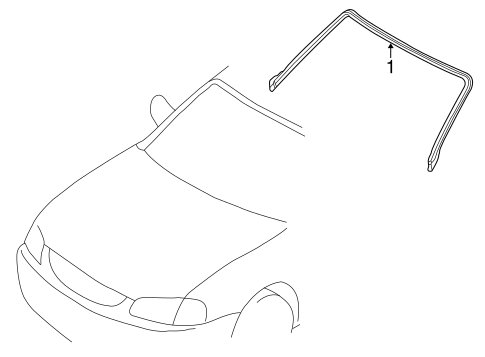 Protege REVEAL MOLDINGS