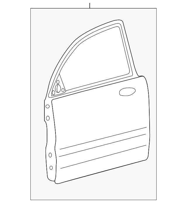76003-3S000 Деталь DOOR SHELL, LEFT