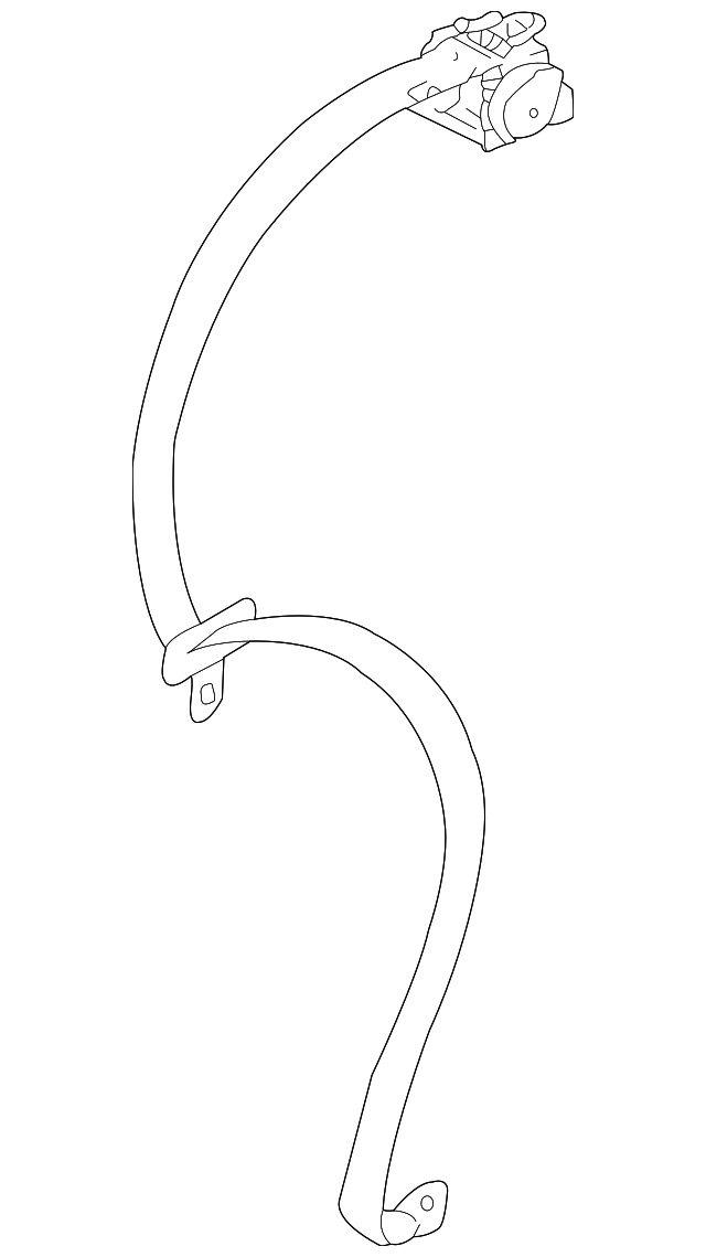 7000C798 Деталь CENTER SEAT BELT, RIGHT