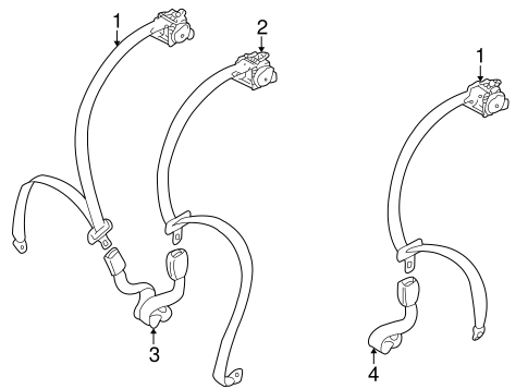 Galant REAR SEAT BELTS