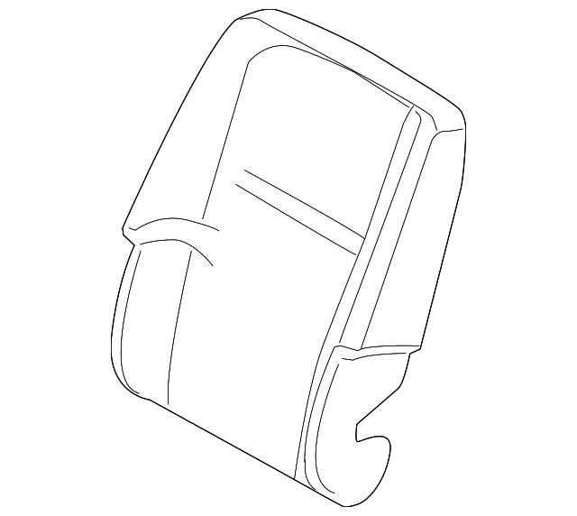 68096306AA SEAT BACK PAD, RIGHT