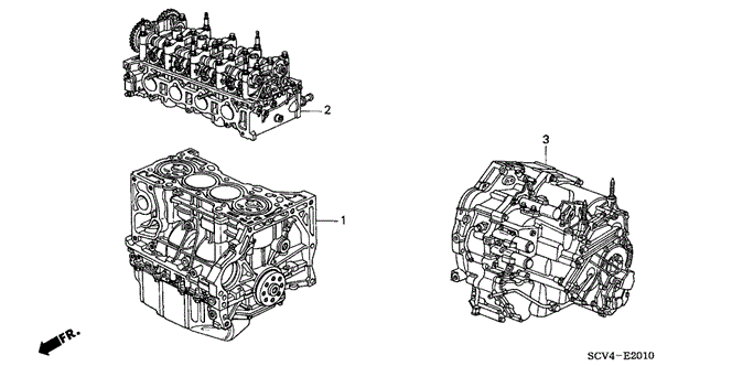 ENGINE/ENGINE ASSY. - TRANSMISSION ASSY. for 2005 Honda ELEMENT #1