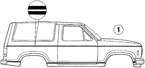Bronco II STRIPE TAPE