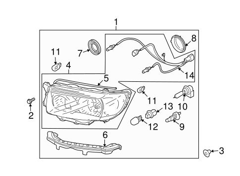 Forester BULBS - CHASSIS 6