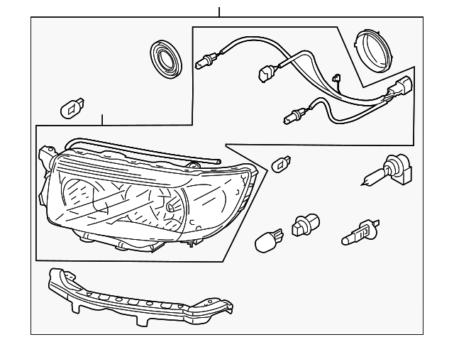 84001SA461 Деталь HEADLAMP ASSY, RIGHT