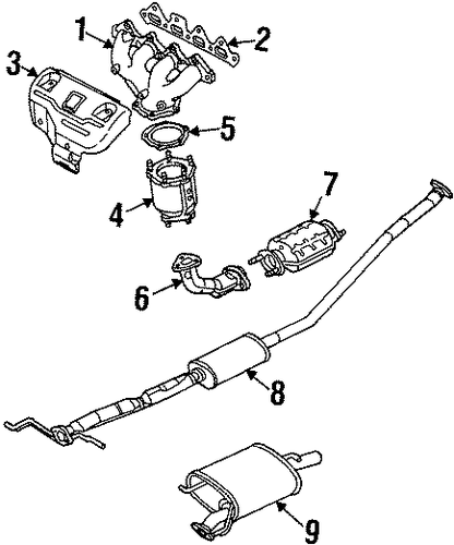 Sephia EXHAUST COMPONENTS