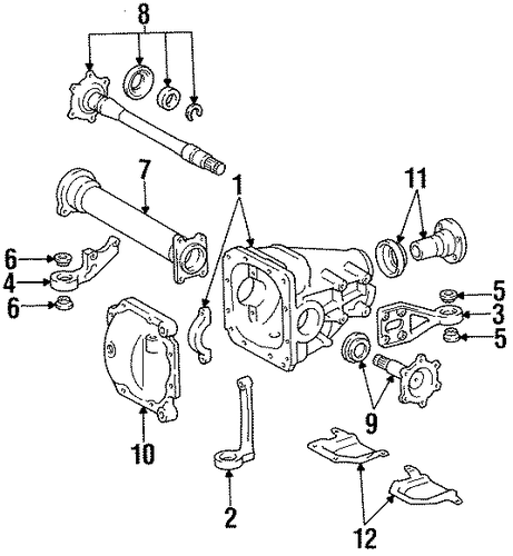 Previa CARRIER & FRONT AXLES 3