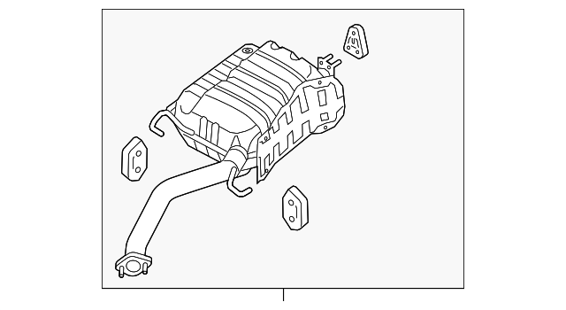 28710-1U150 Деталь MUFFLER