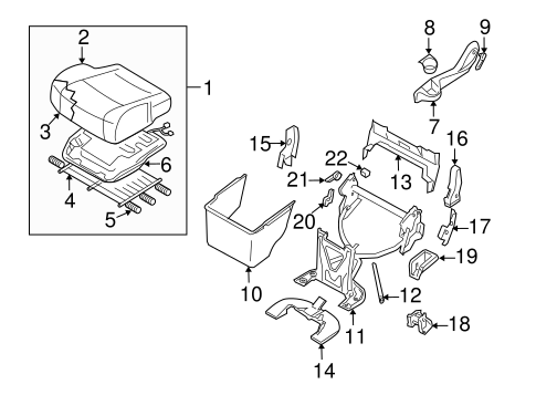 Quest REAR SEAT COMPONENTS
