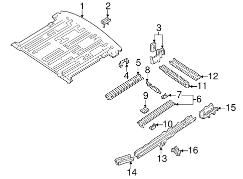 Quest REAR FLOOR & RAILS