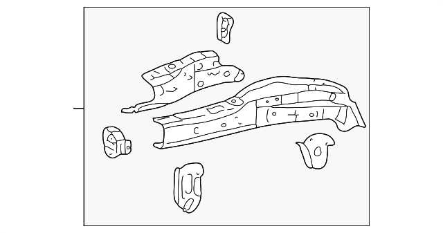 57101-02902 Деталь SIDEMEMBER ASSY, RIGHT