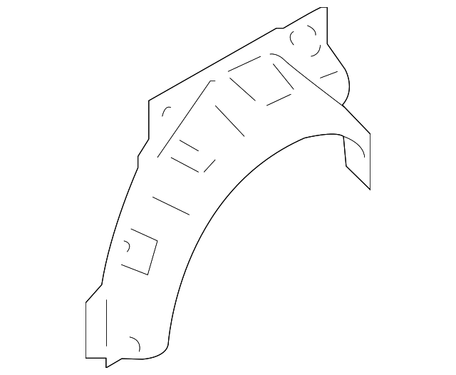 SU003-01284 Деталь OUTER WHEELHOUSE, LEFT