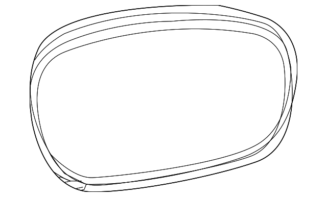 5139198AA Деталь MIRROR GLASS, RIGHT