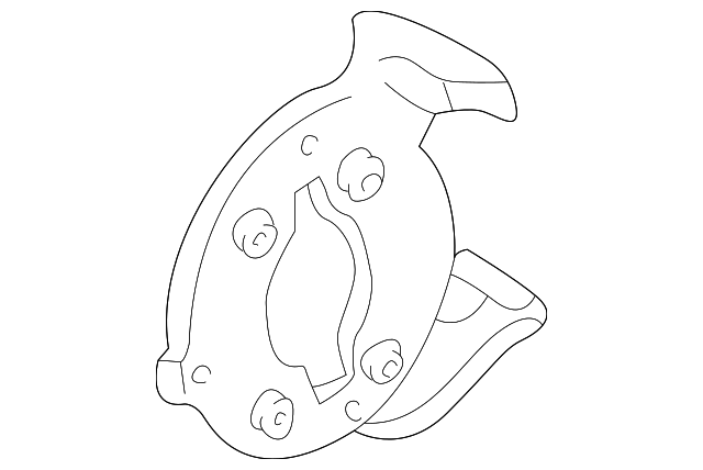 15735333 CALIPER MOUNT PLATE, LEFT