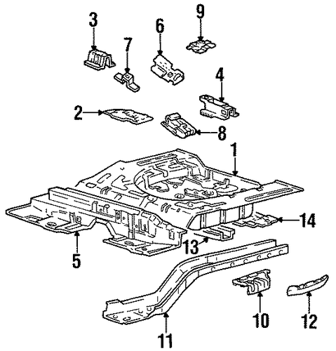 Elantra REAR FLOOR & RAILS
