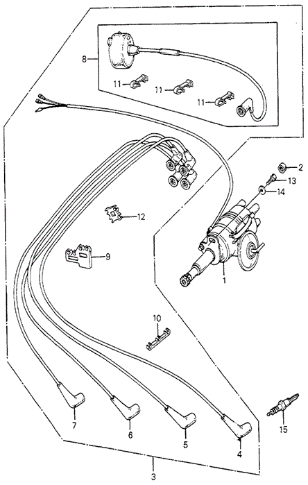 ENGINE/DISTRIBUTOR - SPARK PLUG for 1983 Honda ACCORD HATCHBACK #1