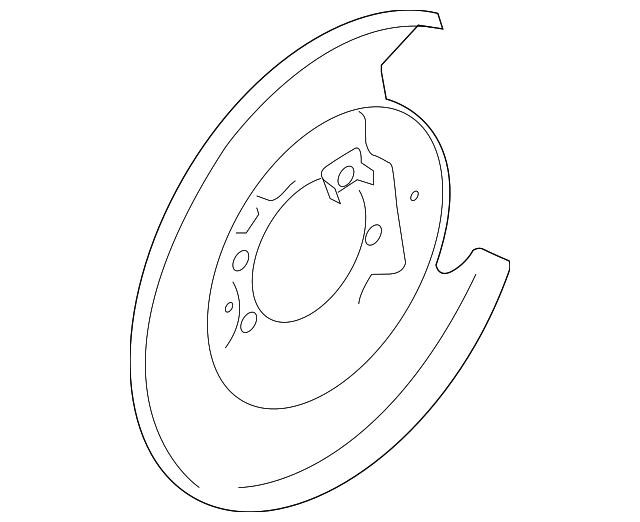 SU003-00640 Деталь SPLASH SHIELD, RIGHT