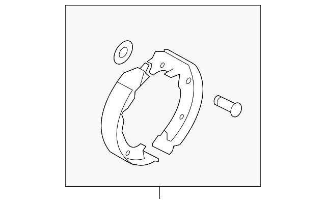 SU003-04546 Деталь PARK BRAKE SHOES