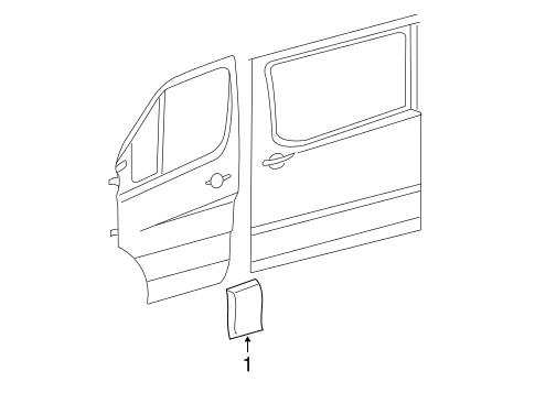 Sprinter 3500 EXTERIOR TRIM - PILLARS 2