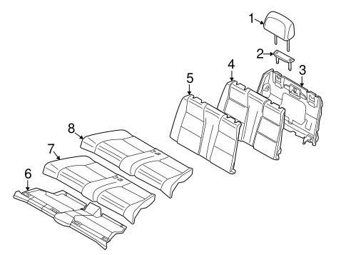 1 Series M REAR SEAT COMPONENTS 2