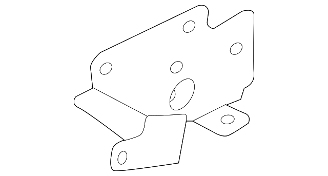 489884GB7A Деталь GEAR SIDE BRACKET