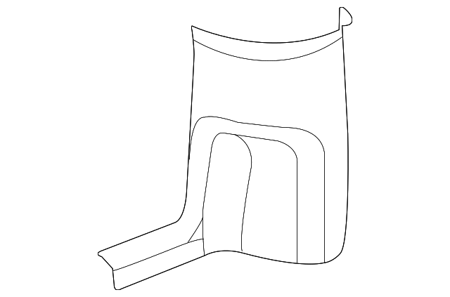 25760870 Деталь REAR PILLAR TRIM, RIGHT